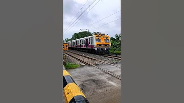 🔥 ICF Medha Local Train Howrah to Katwa – Speed Test & Crossing Moments#train #shorts
