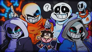 SANS EVERYWHERE | FRIDAY NIGHT DUSTIN, FNF DUSTTALE, & MORE (Friday Night Funkin)