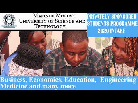 MASINDE MULIRO UNIVERSITY 2020 SEPTEMBER INTAKE