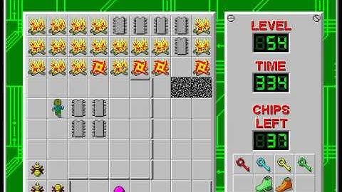 CCLP2 level 54 solution - 302 seconds