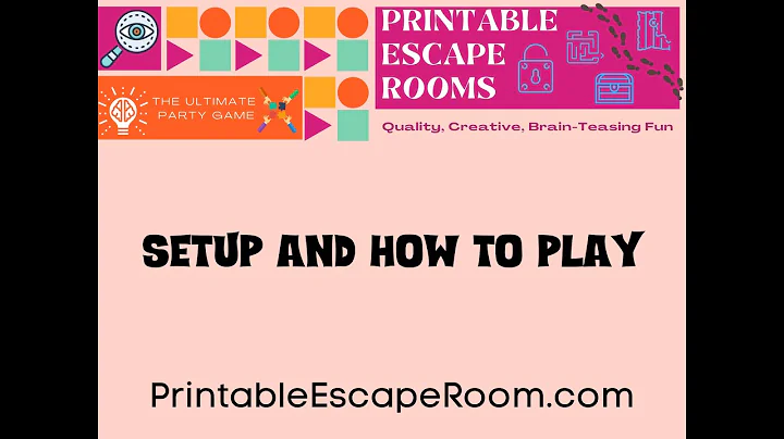 Setup and Game Play by Printable Escape Rooms on Etsy - DayDayNews