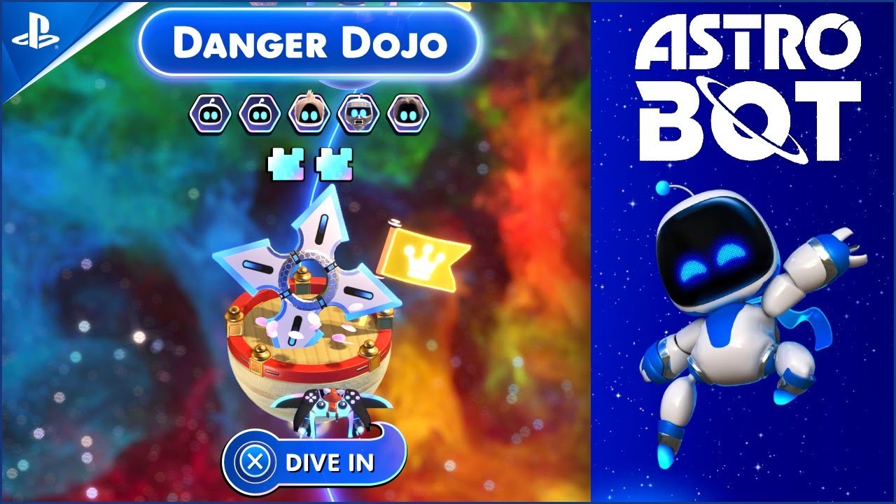 Astro Bot Danger Dojo All Bots & Puzzle Pieces! Astro Bot Japanese Level Walkthrough! Lost Galaxy!