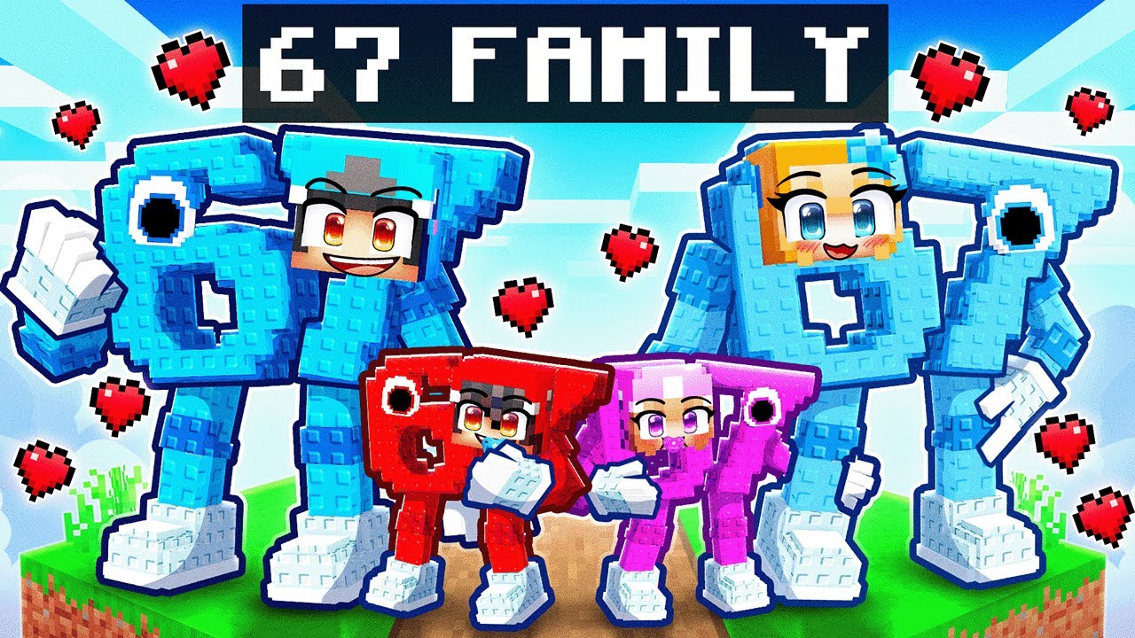 Having a Secret 6 7 Family In Minecraft!