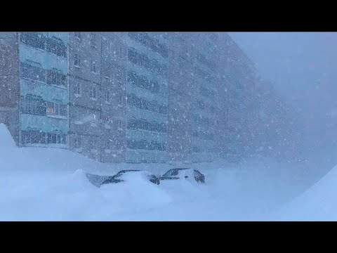 Норильск засыпало снегом в середине сентября