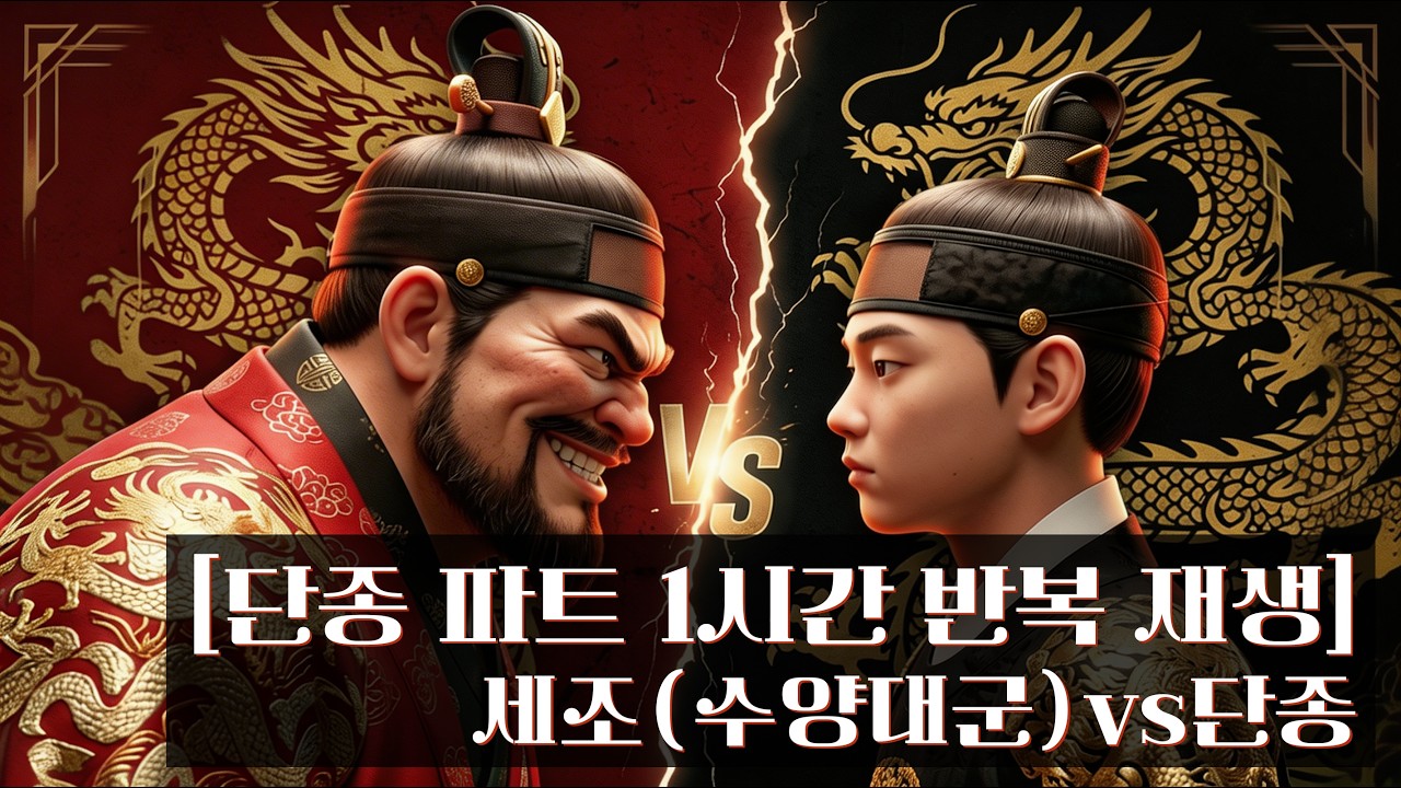 [단종 파트 1시간 반복 재생] 세조(수양대군)vs단종  - 역사 배틀