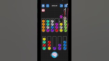 Lv 297 Ball Sort Puzzle - Color Game / 顏色分類遊戲 / ボールソーティングパズル (Guru Game)  #ballsortpuzzle