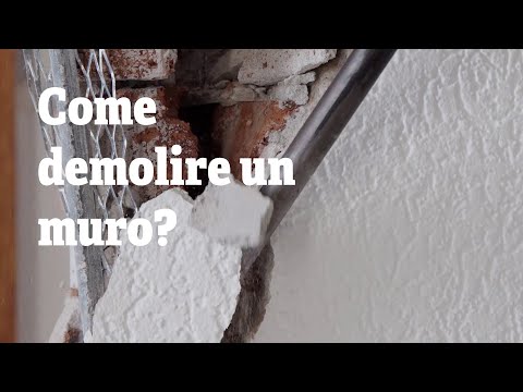 Video: Come si rimuove un muro di mattoni esterno?