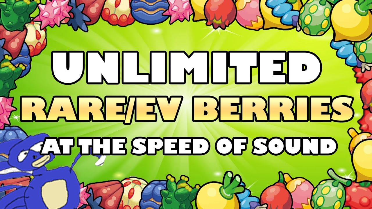 A technique you MUST know to get UNLIMITED RARE and EV BERRIES Pokemon Sword and shield YouTube