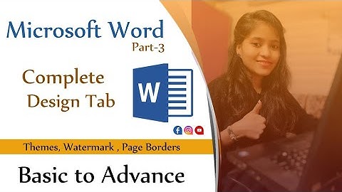 How to prevent your document using watermark - complete design tab tutorial