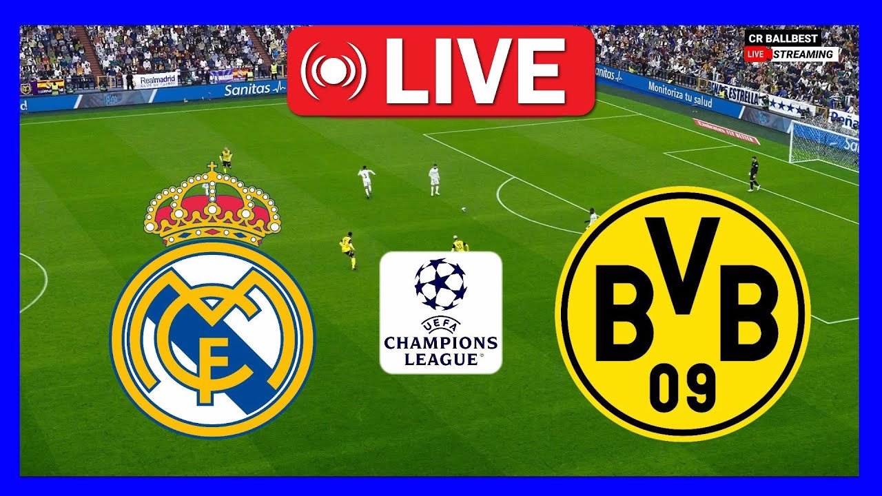 🔴LIVE Real Madrid vs Dortmund UEFA Champions League 2024/25 Full Match Streaming YouTube