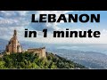 Lebanon in 1 minute video