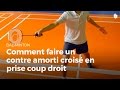 Comment faire un contre amorti croisé en prise coup droit | Badminton