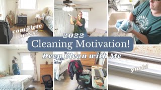 EXTREME DEEP CLEAN MASTER BEDROOM || 2022 SPRING CLEAN WITH ME || CLEANING MOTIVATION || Part 1