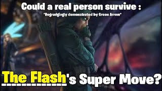 Could a real person survive : The Flash's Super Move Attack? (Injustice 2)