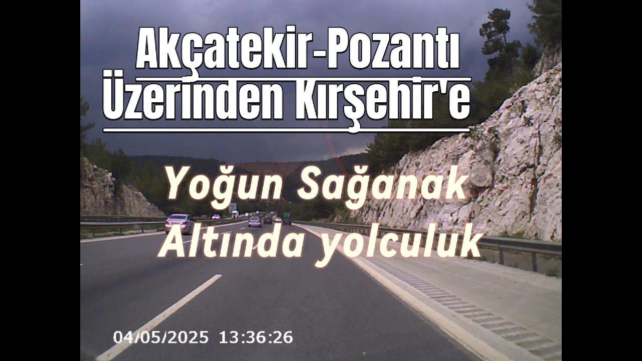Adana Pozantı Niğde Kırşehir yolculuğu hızlandırılmış çekim. Tarsus Adana, Anakara Niğde Otoyolu