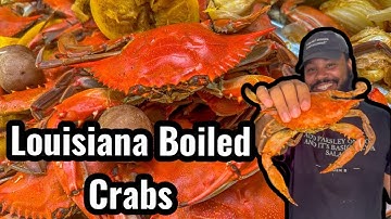 Louisiana Style Boiled Blue Crabs | Chef Alden B