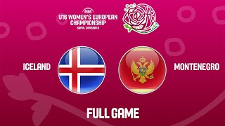 Iceland v Montenegro - Full Game