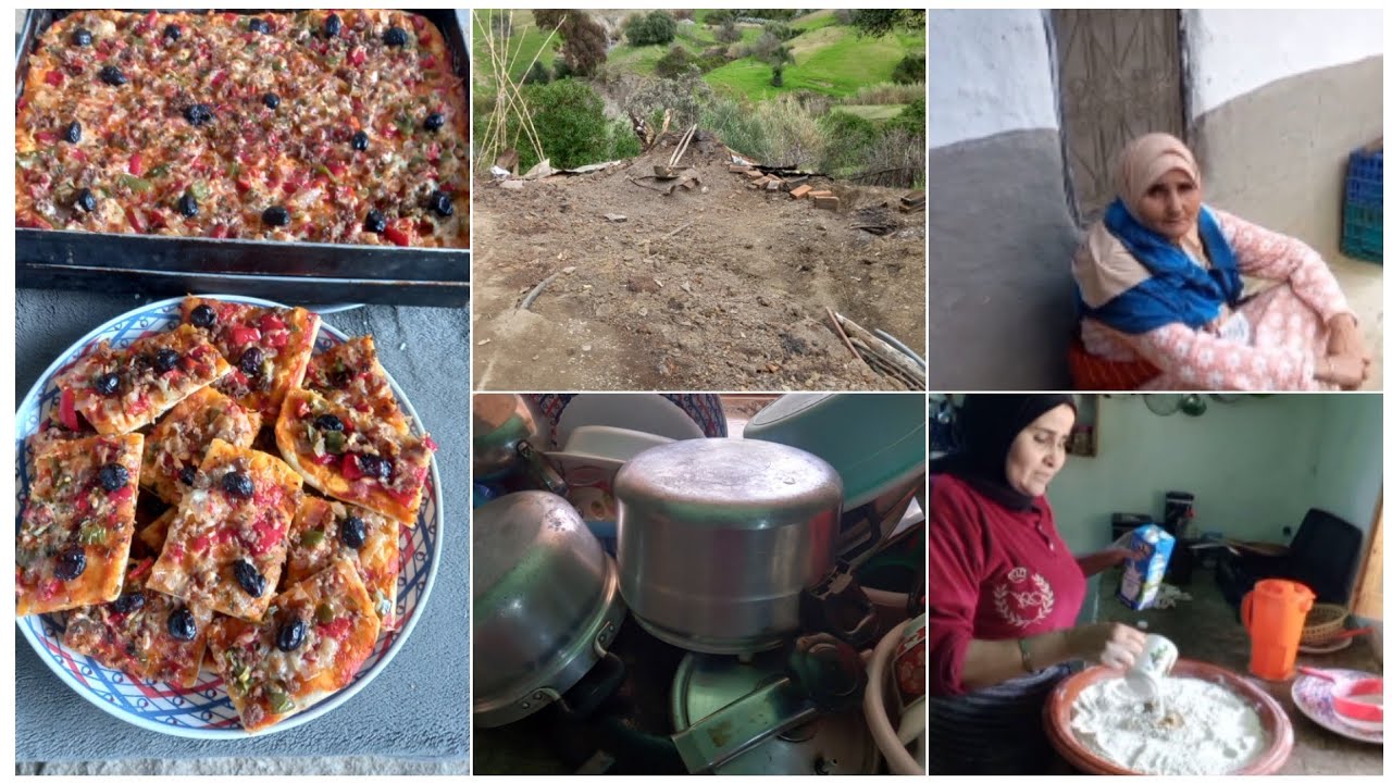 هذا النهار وجدت معكم الطريقه ديال البيتزا ديالي وكملوا معي نهاري🌙🍕🤲