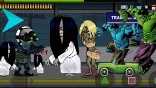 Crazy Zombie Girl,  Incredible Hulk, And Granny - Train to Gensan Android Gameplay Walkthrough screenshot 3