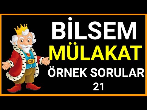 Bilsem Mülakat | Genel Yetenek Soruları | Hikaye Soruları | IQ Test | #21