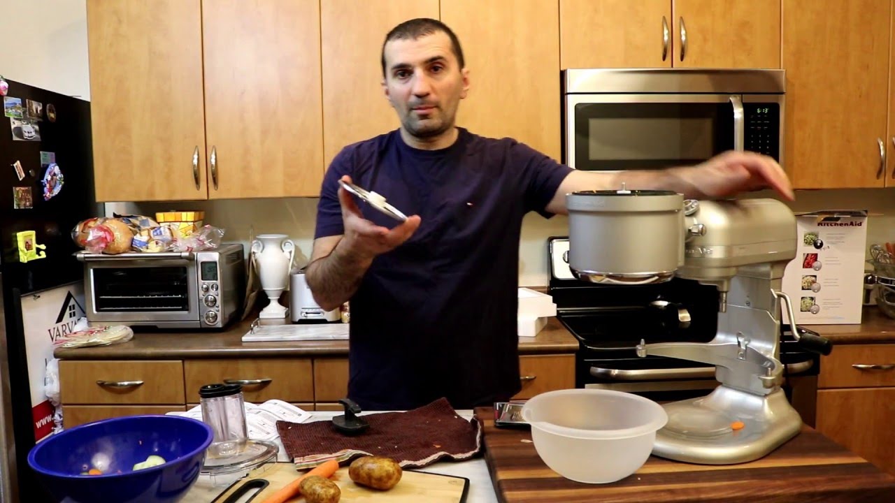 Unboxing and Review of the KitchenAid Food Processor Attachments - Aaichi  Savali