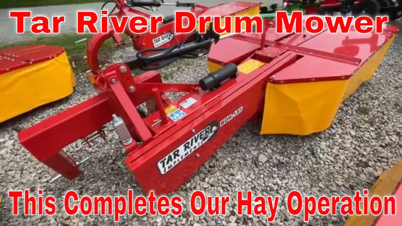 Picking Up The New Tar River BDR-185 Drum Mower #305 - YouTube