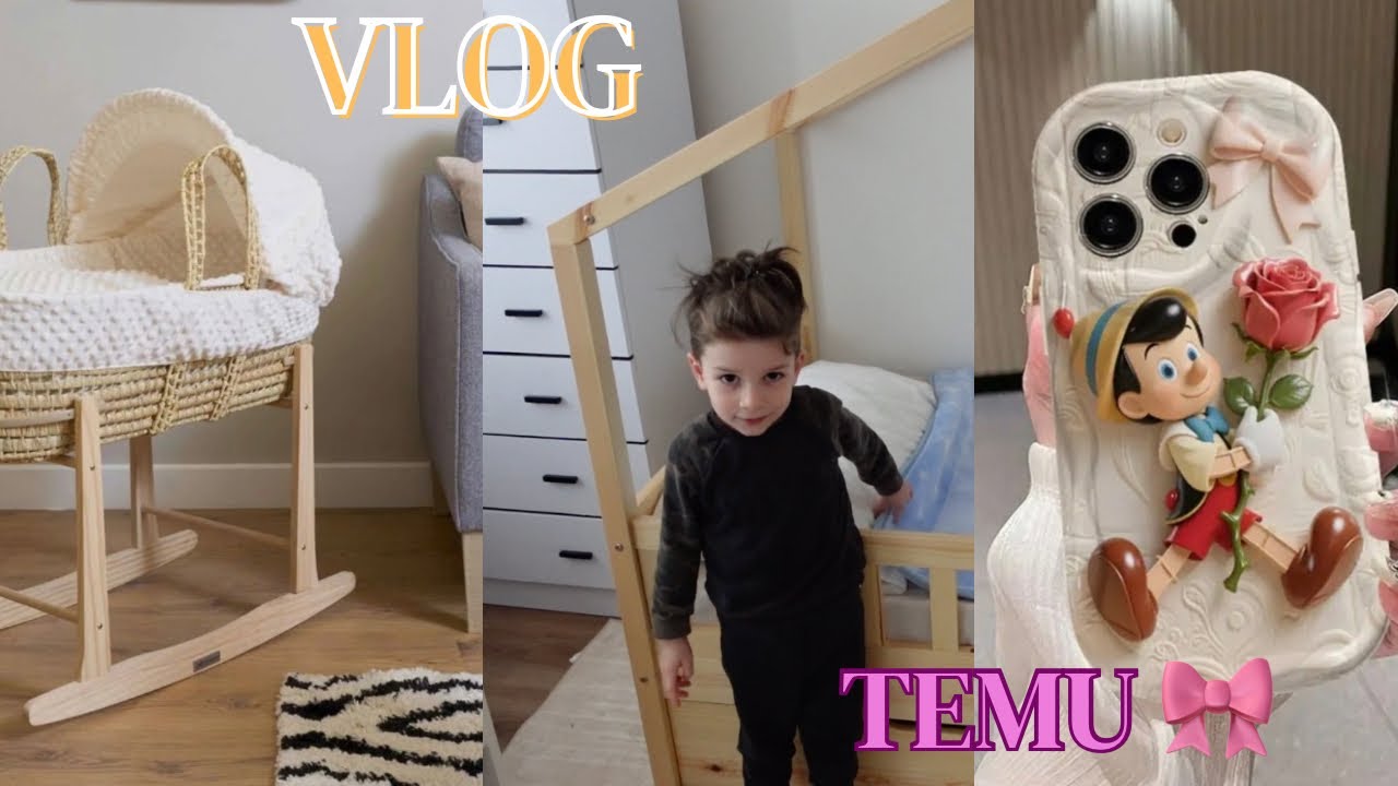 VLOG 🎥//  Canta e maternitetit / Krevati per birin 🥰 Temu ✨