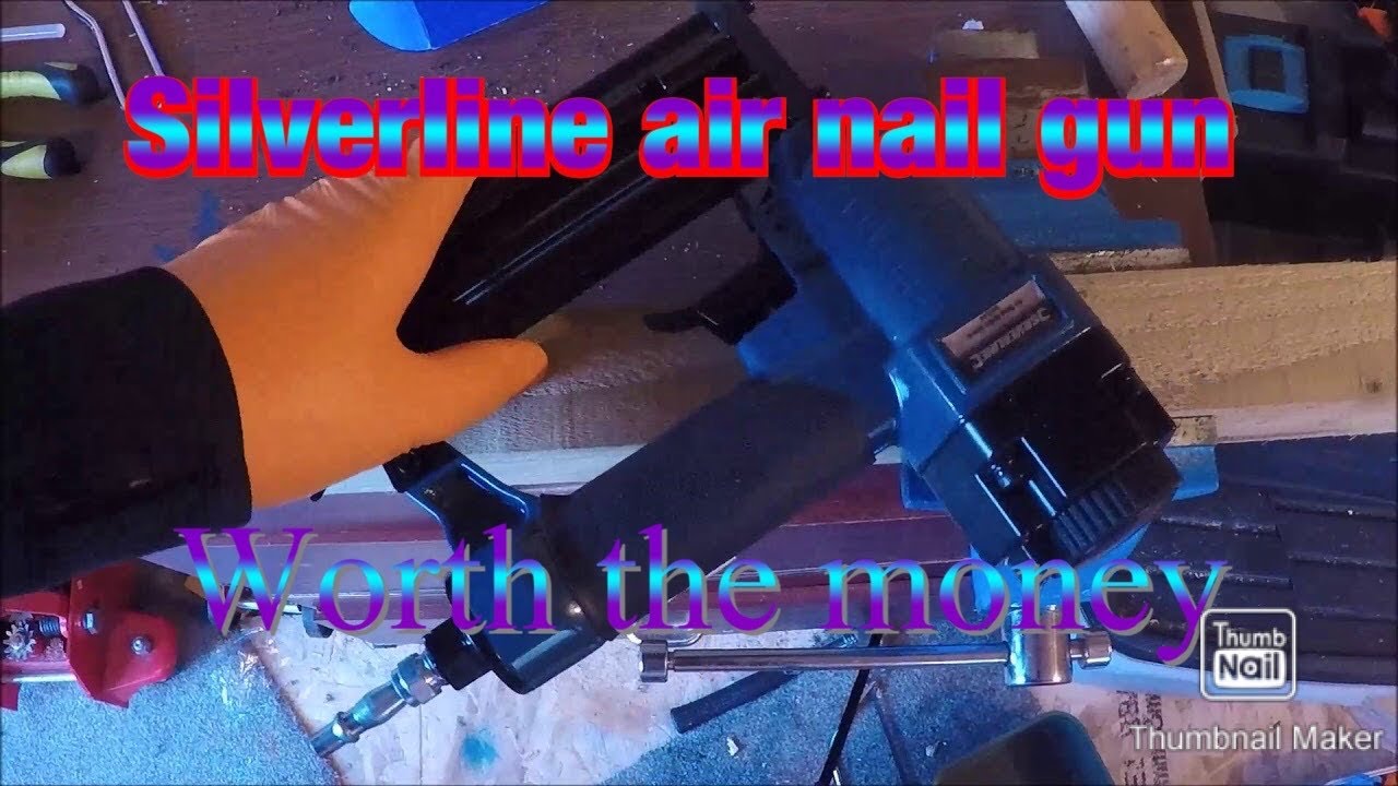 silverline air nail gun test (good or bad ? ) YouTube