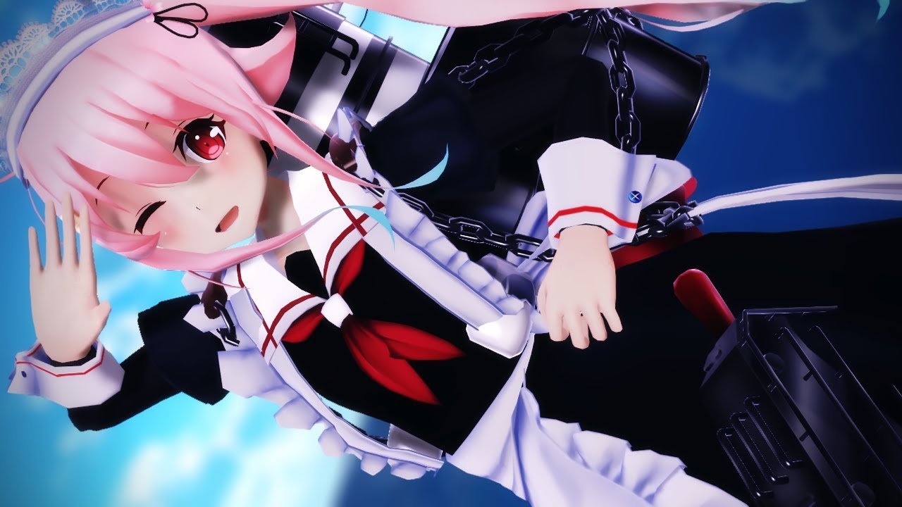 艦これMMD】メイド服の春雨が可愛すぎる「有頂天ビバーチェ- Ecstatic