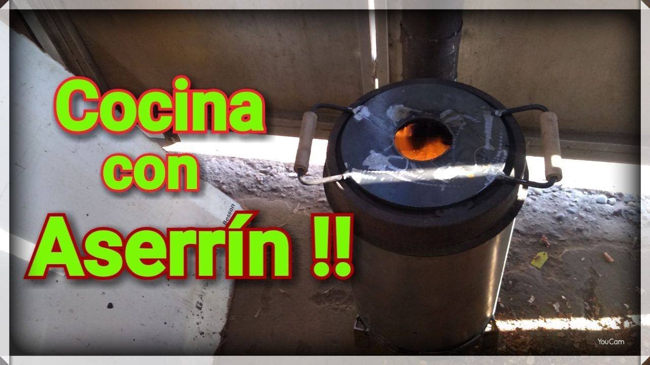 DIY COCINA o estufa de ASERRIN !! #estufasdebajocosto - YouTube