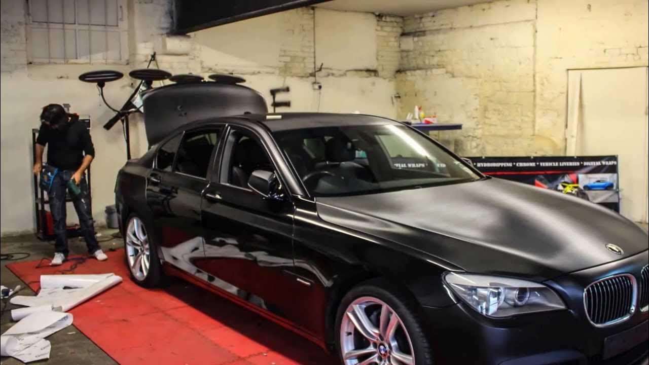 BMW e65 в матовой пленке