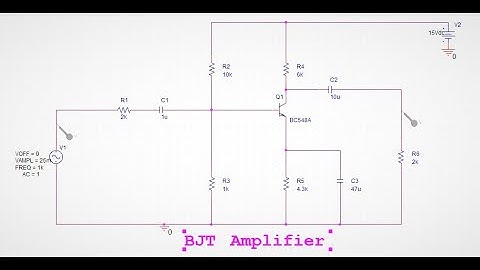 #BJT NPN Transistor Amplifier Gain Simulation using #OrCAD #PSPICE
