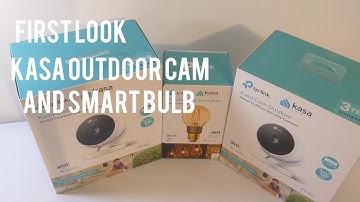 First look at the tp-link outdoor security camera and smartbulb. #smarthome #security