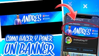 COMO HACER UN BANNER PARA YOUTUBE EN ANDROID 2021 | COMO PONER UN BANNER EN CÉLULAR