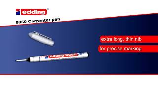 Edding 8850 Carpenter Marker 0,7Mm Sort - Justmore.dk