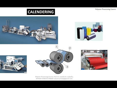 Video: ¿Qué tipo de productos se fabrican mediante calandrado?