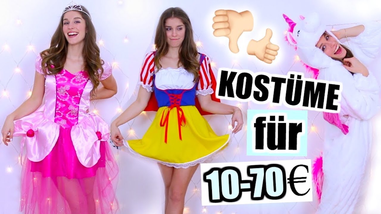 KARNEVALS KOSTÜME blind anprobieren - ERWARTUNG vs. REALITÄT!  ♡ BarbaraSofie