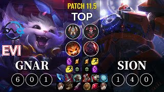 DFM Evi Gnar vs Sion Top - KR Patch 11.5