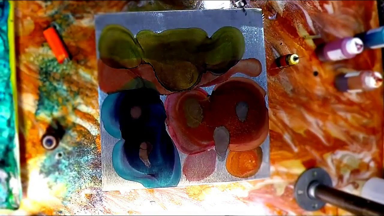INKS ON FIRE! ANOTHER WAY TO USE ALCOHOL INKS - YouTube