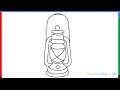 How to draw a Lantern step by step for beginners