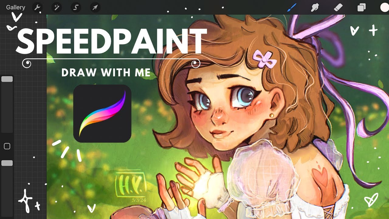 Draw With Me || SpeedPaint 🌱 - YouTube
