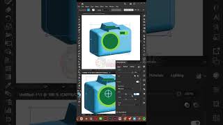 CUTE CAMERA 3D DESIGN ADOBE ILLUSTRATOR #shorts #logo  #adobeillustrator #freelancer #tutorial