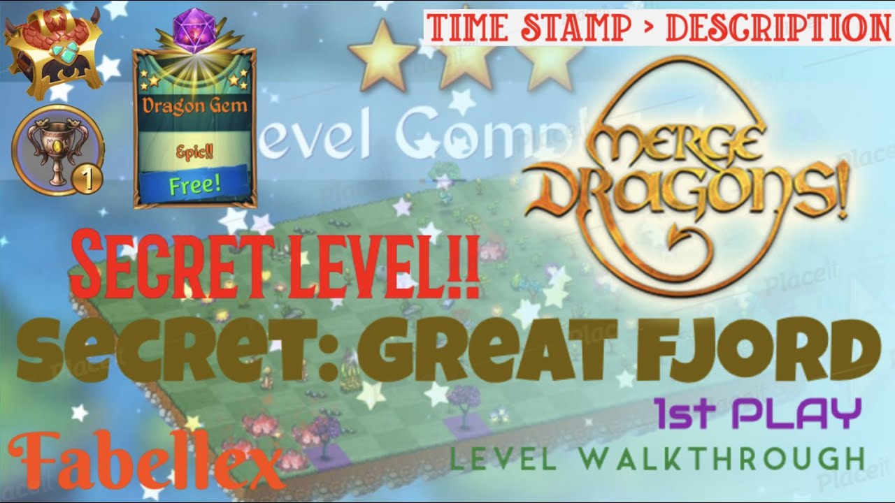 Secret Great Fjord Secret Hidden Level 3 Stars Merge Dragons Level Walkthrough By secret-great-fjord-secret-hidden-level-3-stars-merge-dragons-level-walkthrough-by