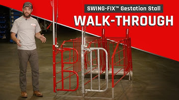 PigTek SWING-FIX® Gestation Stall Gate Demonstration