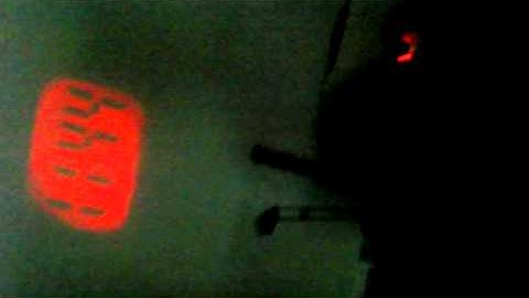 Mini Tiny LCD Projector Projection Digital Clock with Key Chain Ring on www.tinydeal.com