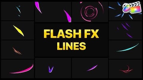 Apple Motion Template | Flash FX Lines | FCPX