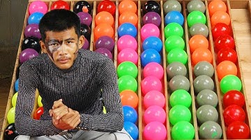 Color Ball Challenge: Can You Guess the Hidden Pattern? 🔴🟢🟣 | Mind-Bending Optical Illusion!