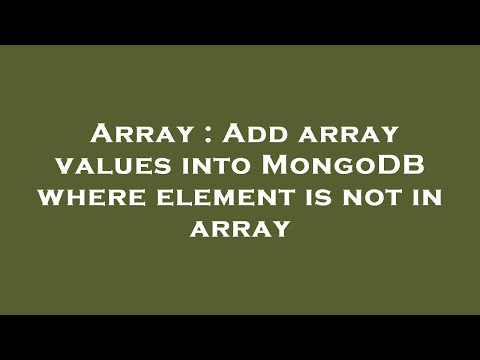 Array : Add