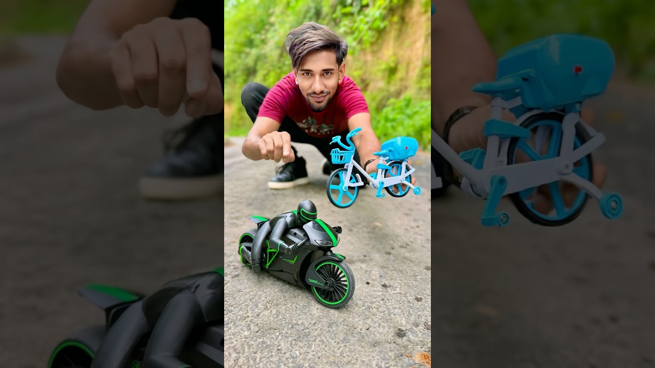 Electric Girls Cycle Vs Rc Super Bike Unboxing & Riding 🔥🔥| high speed rc bike