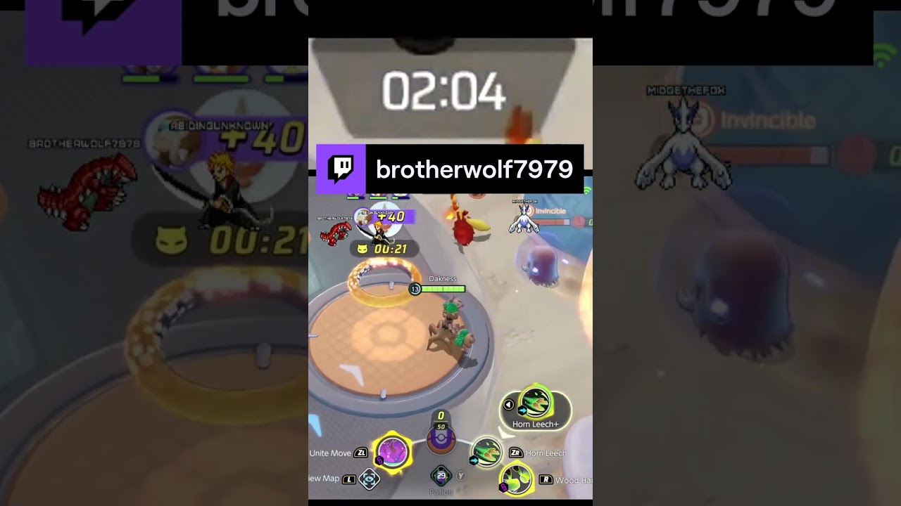 Wolf plays Pokemon Unite with the family! | brotherwolf7979 on 